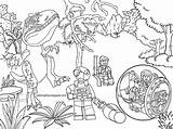 Lego Jurassic Coloring Pages Template sketch template