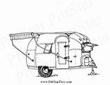 Airstream Camping Wohnwagen sketch template