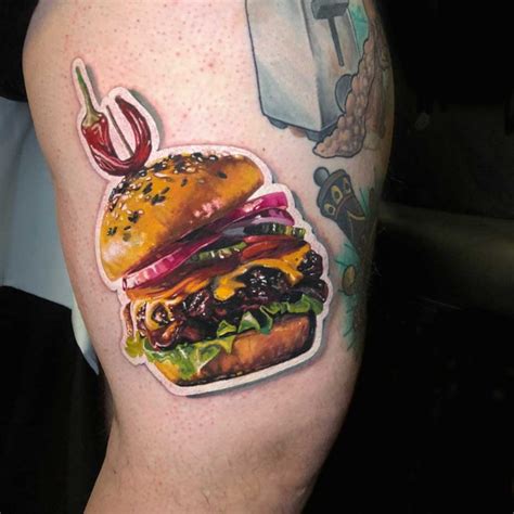 burger tattoo best tattoo ideas gallery