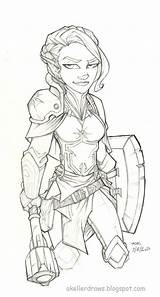 Pike Critical Role Drawing Character Daily Coloring Cleric Fan Pages Choose Board Fantasy Deviantart Characters sketch template