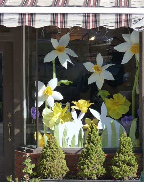 floral window display ideas   home