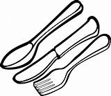 Silverware Clipart Spoon Fork Clip Forks Illustration Plate Food Cliparts Spoons Use Library Flatware Utensils Stock Spagetti Knife Insertion Codes sketch template