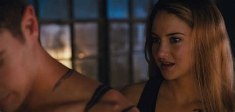 image shailene woodley theo james kiss in new divergent clip 08