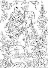 Coloring Favoreads Erwachsene Gnomes Blumen Gnome Ausmalen Malvorlagen Omeletozeu Ausmalbild Disegni Colorare Herbst Adultos Malbuch Rosen Einfache Mandalas Gestalten Flipchart sketch template