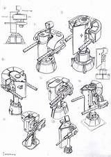 Turret Drawing Concept Mg Paintingvalley Drawings Robot Choose Board Artstation sketch template