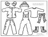 Winter Clothes Printable Dress Boy Coloring Pages Doll Template Paper Cut Preschool Worksheet Clothing Activities Kids Activity Worksheets Printablee Outfits sketch template