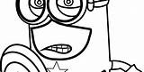 Minion Coloriage Angry Inspirant Captain Coloring sketch template
