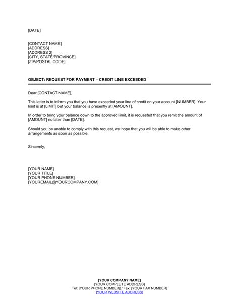 sample letter  request balance payment complaint