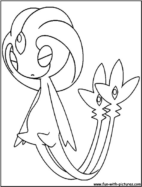uxie coloring page