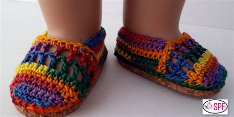 elena crocheted 18 inch doll shoes pattern pdf download pixie faire