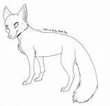 Outlines Rukifox Furry Fennec sketch template
