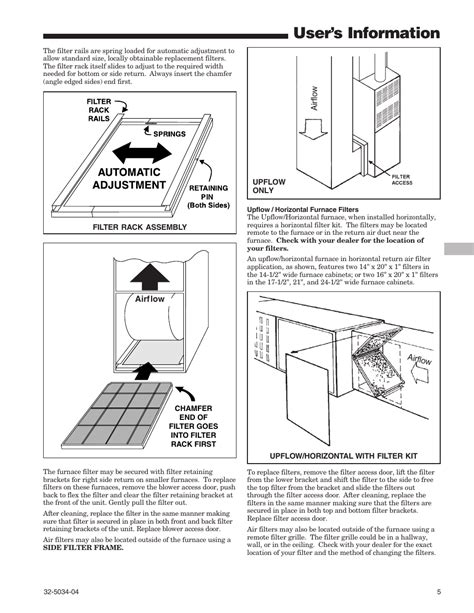 users information american standard gas furnaces user manual page
