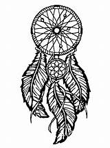 Coloring Feathers Dreamcatcher Feather Pages Adults Color Big Print Dreamcatchers sketch template