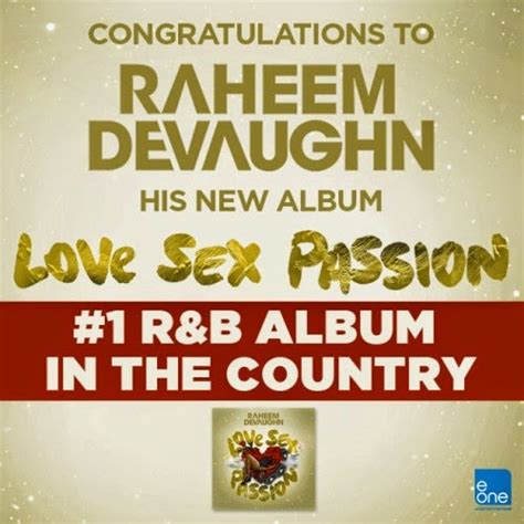 raheem devaughn s album “love sex and passion” debuts at 1 on
