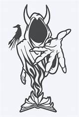 Icp Drawings Juggalo Wraith Paintingvalley Sticker sketch template