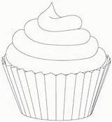 Cupcake Coloring Clipart Cupcakes Template Drawing Birdscards Pages Outline Digital Stamps Hey Sweety Templates Cake Clipground Color  Ice Birthday sketch template