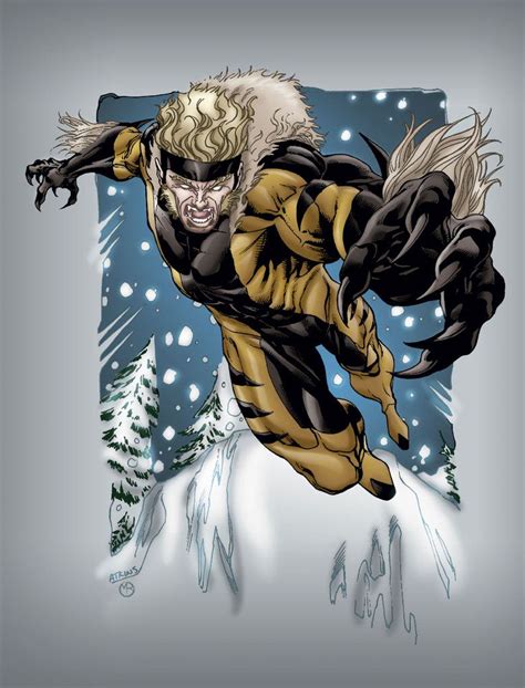 Sabertooth By Marcbourcier On Deviantart Wolverine Marvel Art