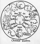 Zodiac Chinese Calendar Year Coloring Astrology Pages Metaphysics Cards Born Tiger Shui Feng Birth Date Korean Snake Very Fanpop Rabbit sketch template