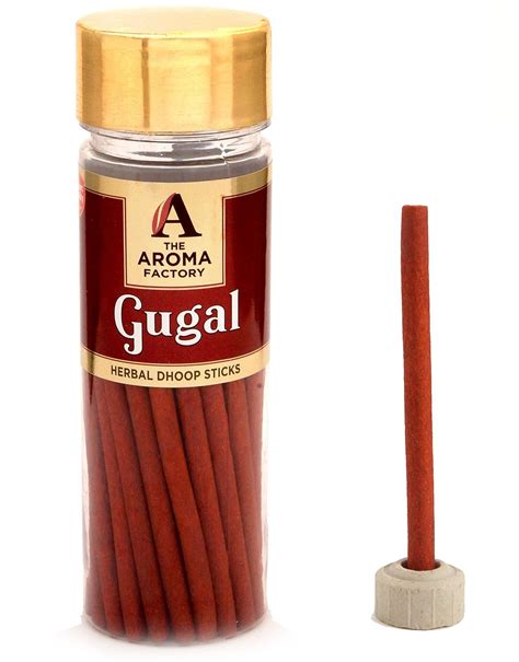 aroma factory gugal dhoop pooja dhup batti guggal bottle  sticks  stand amazon