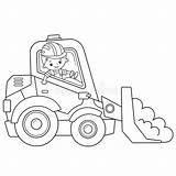 Bulldozer Outline Colorazione Cartone Costruzione Contorno Veicoli Bambini Jcb Ausmalbilder Traktor Bulldozers Grandmother Tractor sketch template