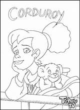 Corduroy Coloring Bear Printables Pages Treehouse Tv Popular Colouring Unit sketch template