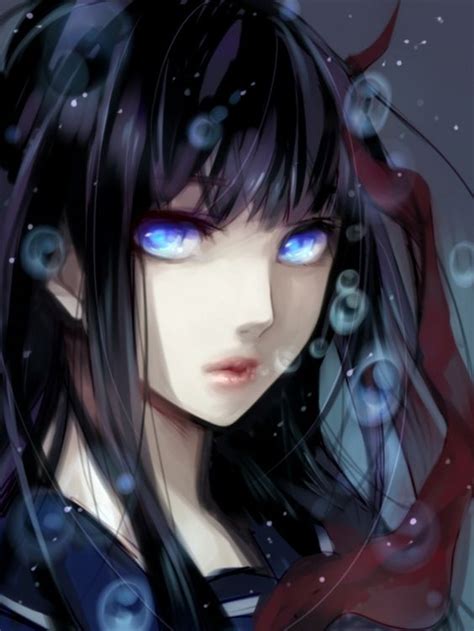 Anime Girl With Black Hair And Blue Eyes Neko Manga Anime Stuff