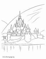 Arendelle Colouring sketch template