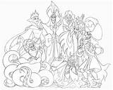 Coloring Disney Pages Characters Villains Book Hard Adults Printable Evil Adult Together Princess Princesses Snow Mario Colouring Color Baby Queen sketch template
