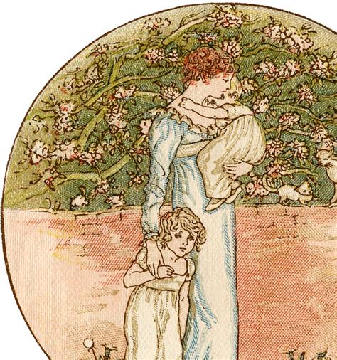 Vintage Mother S Day Illustration Charming The