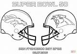 Coloring Bowl Broncos Super Pages Denver Carolina 50 Football Logo Panthers Vs Printable Drawing Superbowl Color Brisbane Helmet Sport Panther sketch template