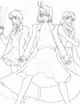 Ciel Shingetsutan Tsukihime Arcueid Minitokyo sketch template