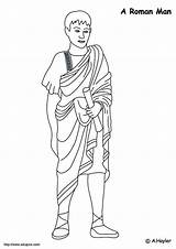 Coloring Roman Man Julius Caesar Pages Rome Kids Era Ancient Edupics Clipart Romeinen Printable Comments sketch template