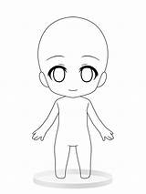 Chibi Girl Base Anime Drawing Cute Body Drawings Draw Character ภาพ วาด Kawaii สน Sketch Tutorials Poses Coloring Pages Girls sketch template