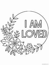 Coloring Pages Loved Am Printable sketch template