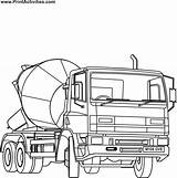 Coloring Mixer Cement Truck Colouring Pages Printable Clipart Coloringpages Gif Kids Crane Sketch Coloringhome Index Template Library Popular Transportation sketch template