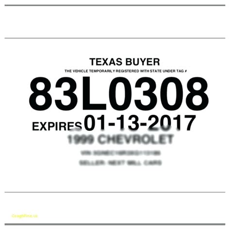 texas temporary license template merrychristmaswishesinfo
