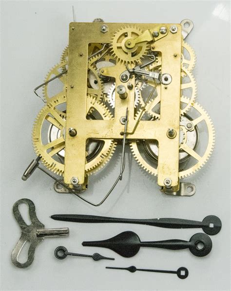mechanical clock movement manual wind  mantle kitchen clocks   pendulum ebay