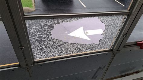 window broken  bus  youtube