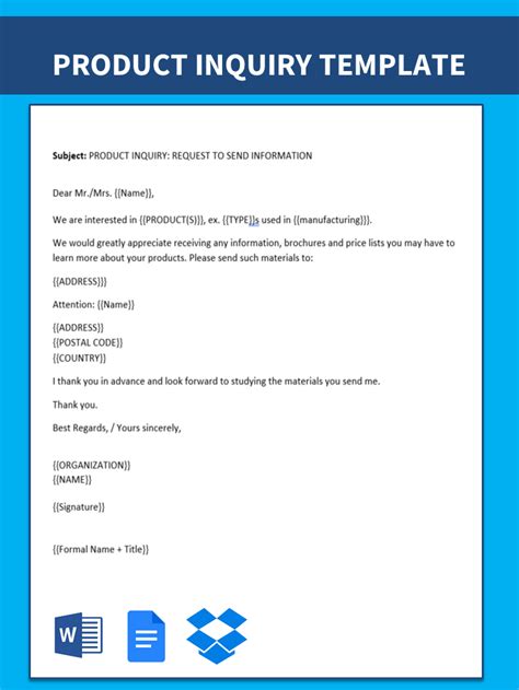 enquiry form template word doctemplates