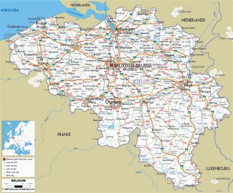 belgium map toursmapscom