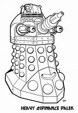 Dalek Doctor Who Coloring Heavy Pages Drawing Tardis Colouring Duty Shows Tv Daleks Printable Getdrawings Drawings Micks Eclectic Variants Searches sketch template