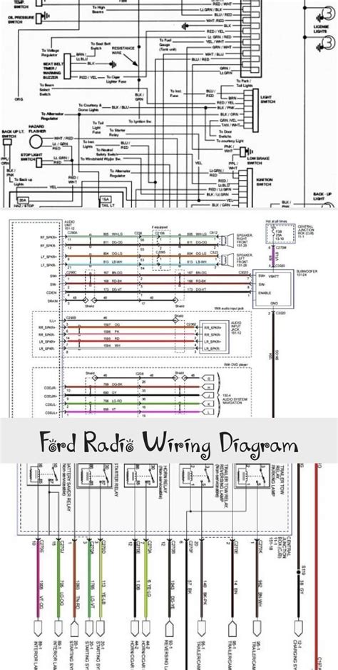 ford explorer car stereo wiring diagram