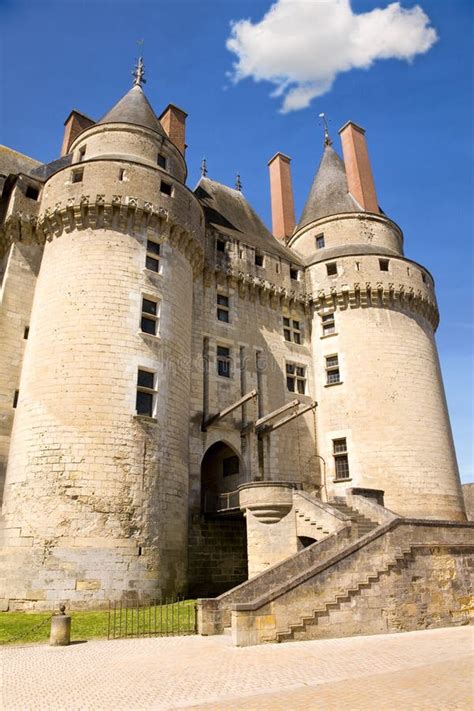 chateau de langeais stock photo image  building castle