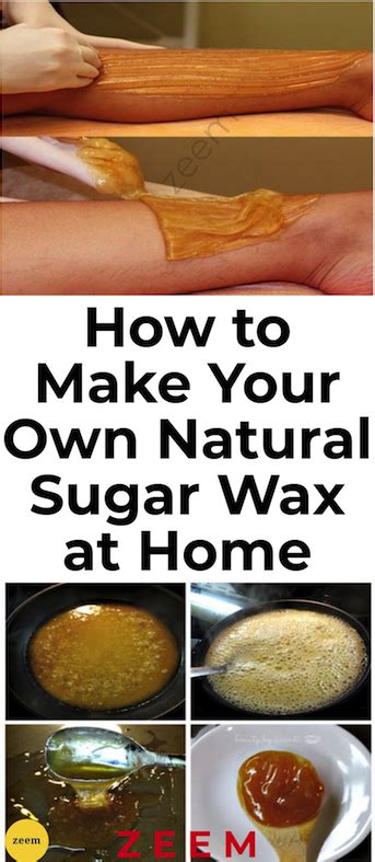 hair removal at home remedies how to make your own natural sugar wax