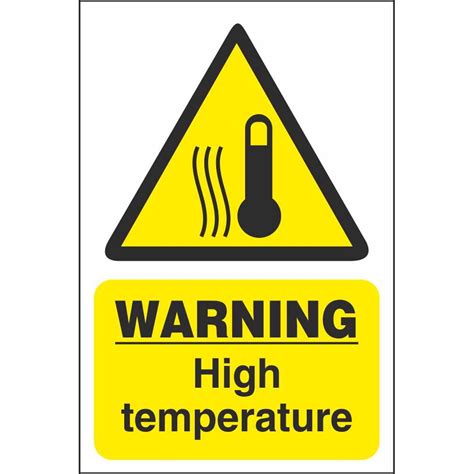 warning high temperature kitchen hazard food hazard safety signs