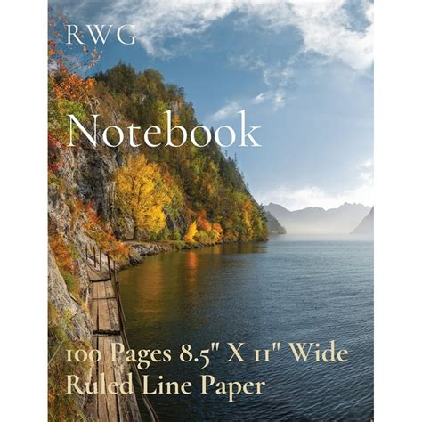 notebook  pages    wide ruled  paper paperback