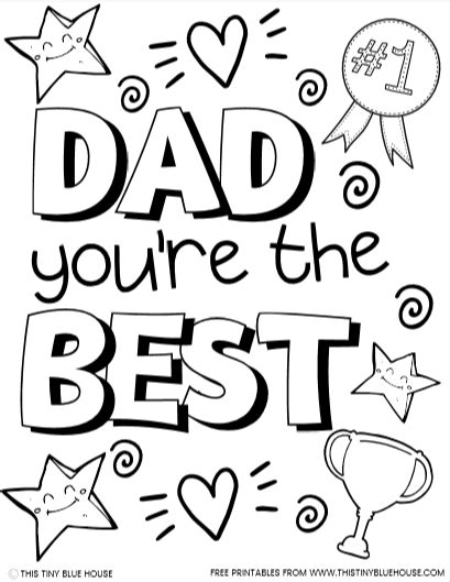 dad  coloring sheet coloring pages