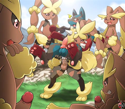generic mega lucario and lopunny porn by kivwolf all in one