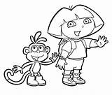 Dora Coloring Explorer Pages Print Printable Color Getcolorings sketch template