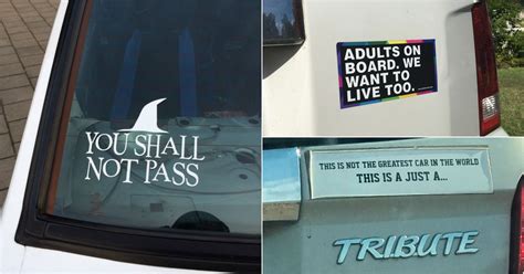 hilarious bumper stickers people put   cars